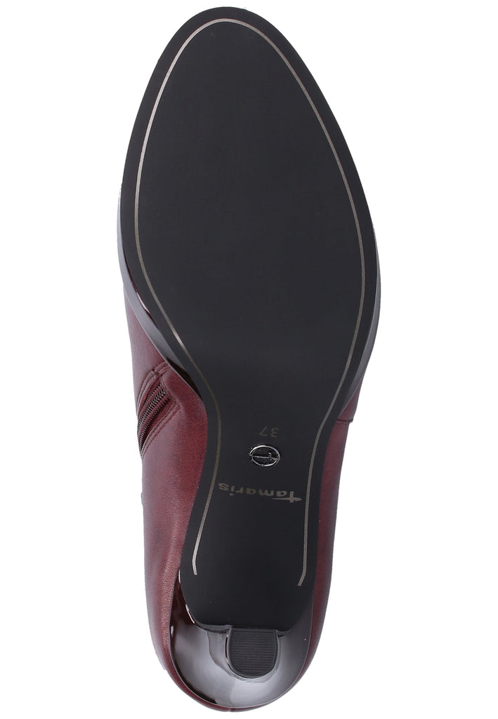 Tamaris Stiefelette Leder Bordeaux - surf4shoes