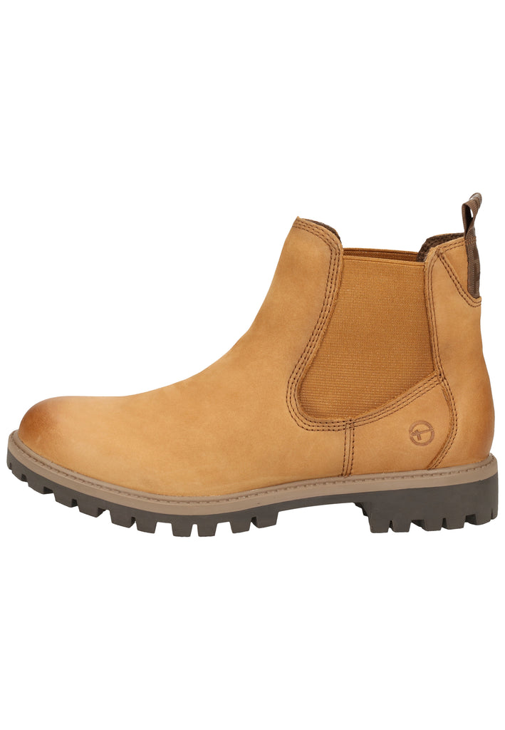 Tamaris Stiefelette Leder Nuss - surf4shoes