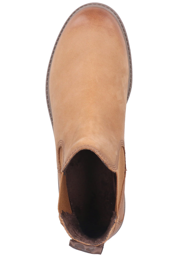 Tamaris Stiefelette Leder Nuss - surf4shoes