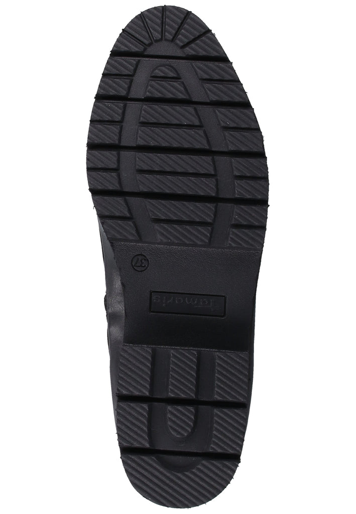 Tamaris Stiefelette Nubukleder/Textil Schwarz - surf4shoes