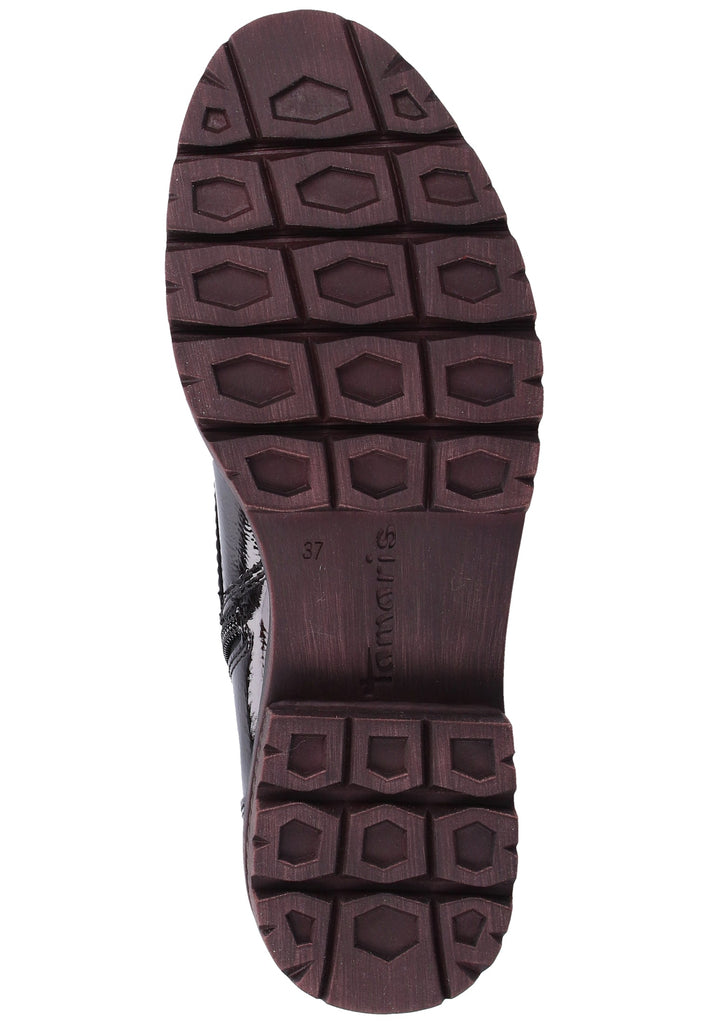 Tamaris Stiefelette Lederimitat Bordeaux Warmfutter - surf4shoes