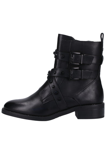 Tamaris Stiefelette Leder/Synthetik Schwarz - surf4shoes