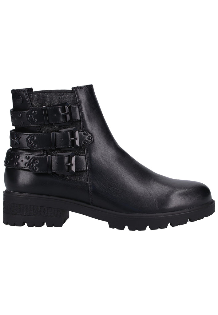 Tamaris Stiefelette Leder/Synthetik Schwarz - surf4shoes