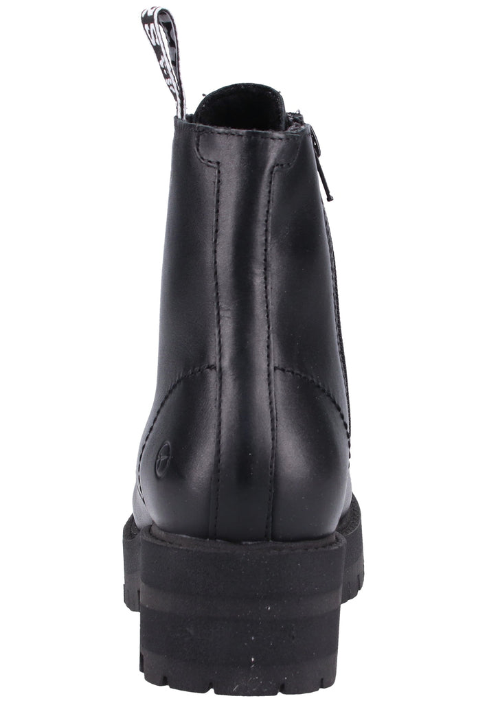 Tamaris Stiefelette Leder Schwarz - surf4shoes