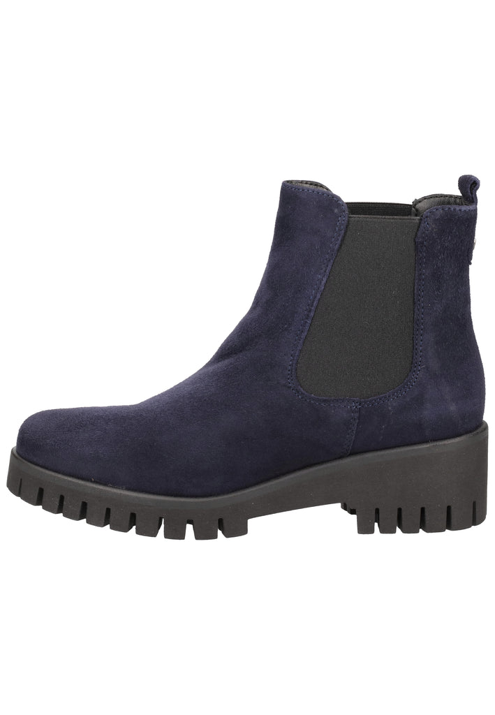 Tamaris Stiefelette Veloursleder Navy - surf4shoes