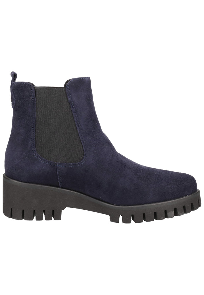 Tamaris Stiefelette Veloursleder Navy - surf4shoes