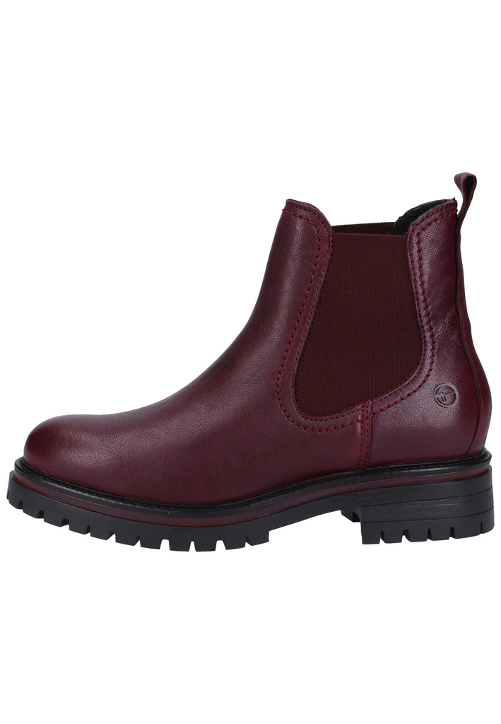 Tamaris Stiefelette Leder Bordeaux Warmfutter - surf4shoes