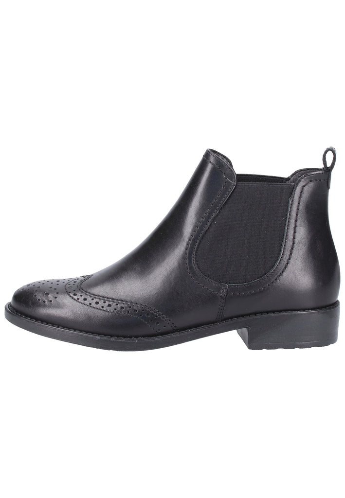 Tamaris Stiefelette Leder Schwarz - surf4shoes
