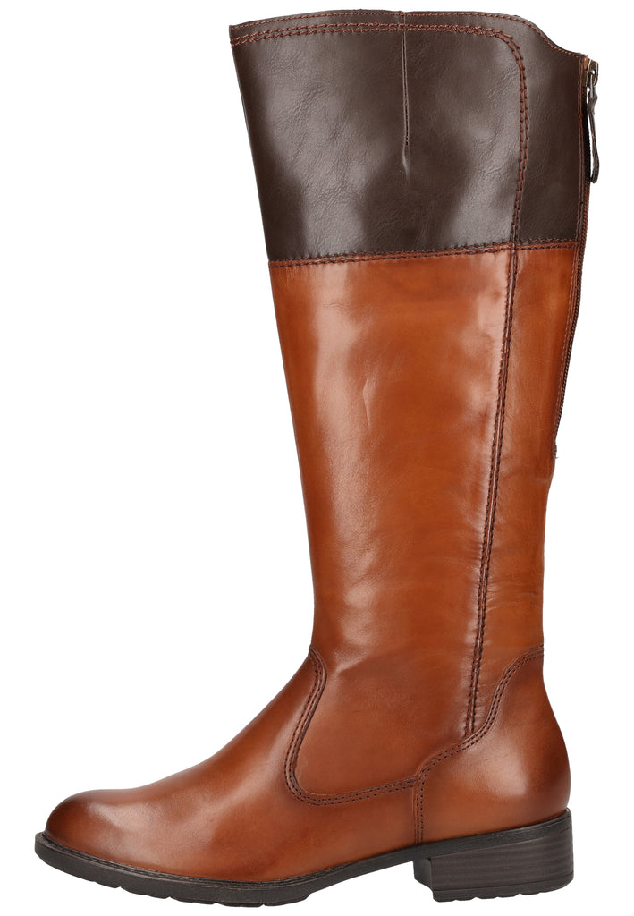 Tamaris Stiefel Leder/Synthetik Cognac - surf4shoes
