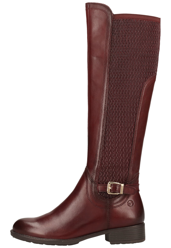 Tamaris Stiefel Leder/Synthetik Bordeaux Warmfutter - surf4shoes