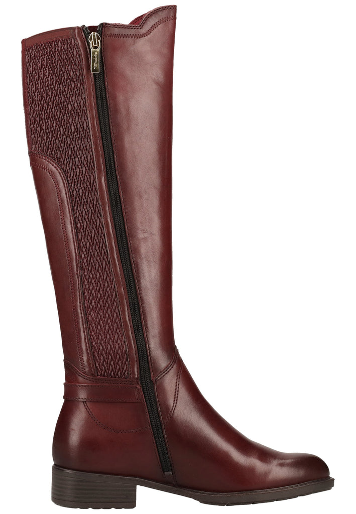 Tamaris Stiefel Leder/Synthetik Bordeaux Warmfutter - surf4shoes