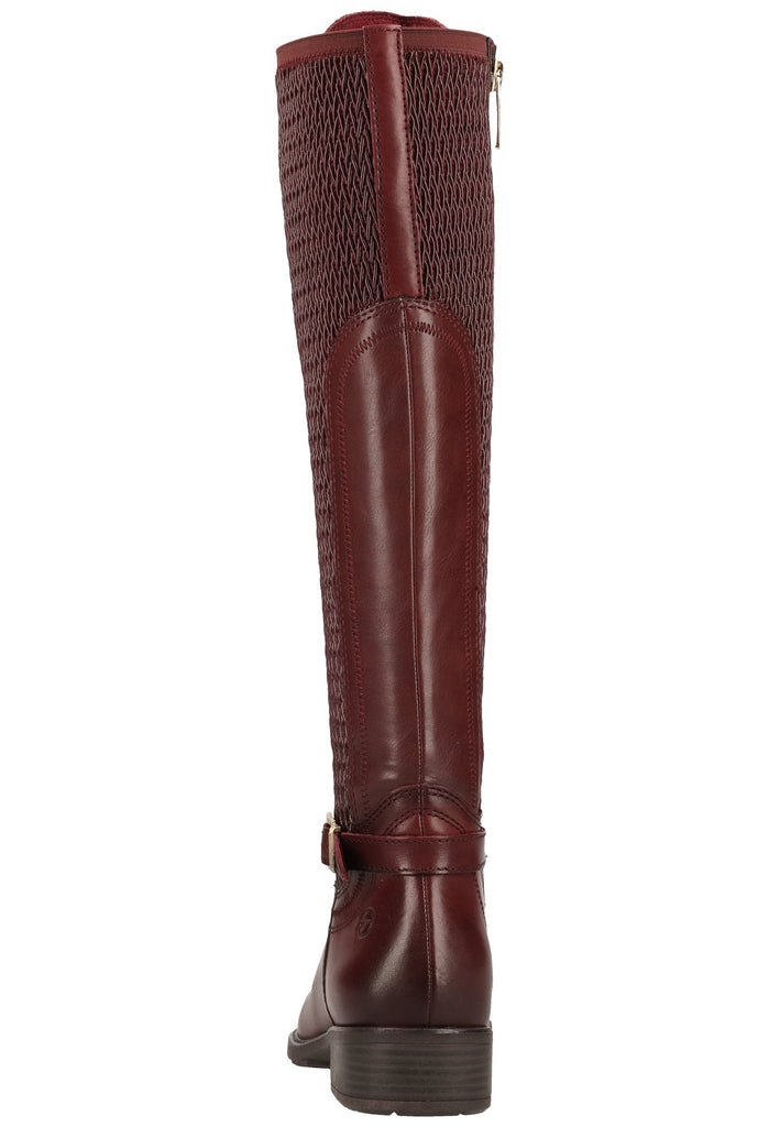 Tamaris Stiefel Leder/Synthetik Bordeaux Warmfutter - surf4shoes