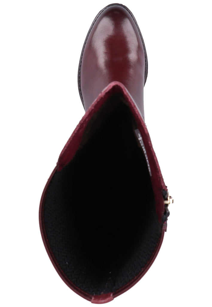 Tamaris Stiefel Leder/Synthetik Bordeaux Warmfutter - surf4shoes