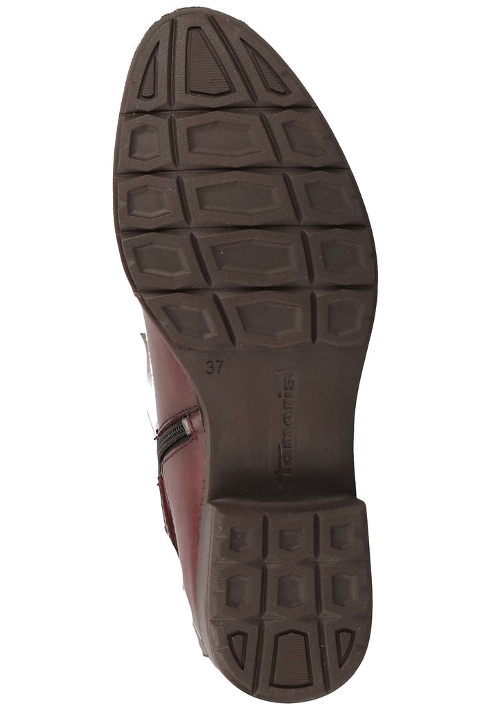 Tamaris Stiefel Leder/Synthetik Bordeaux Warmfutter - surf4shoes