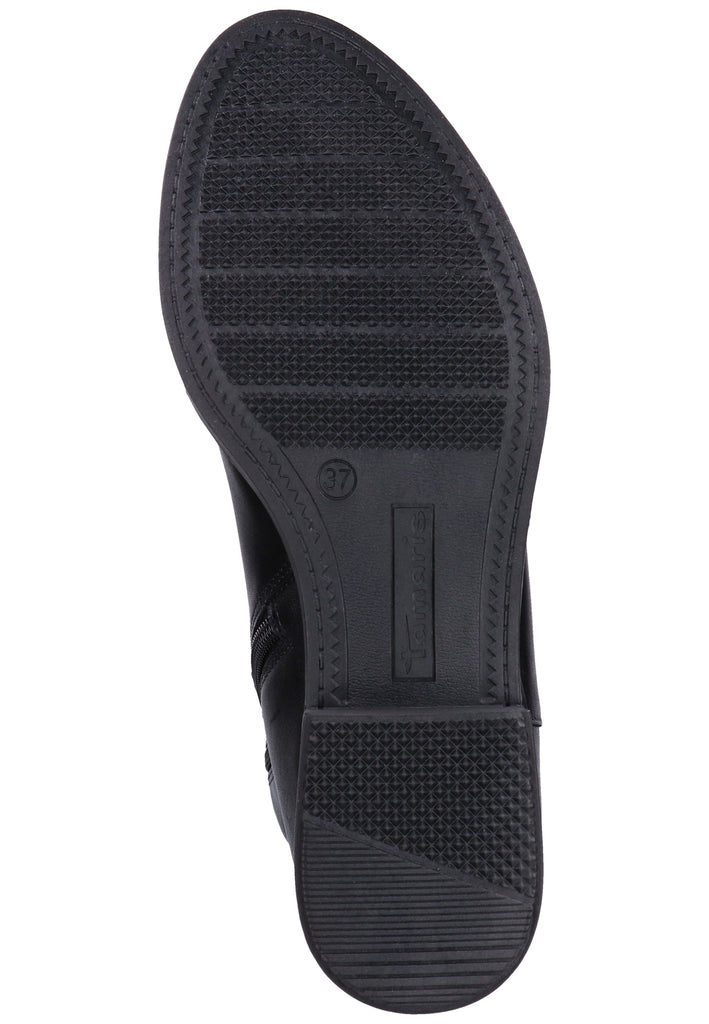 Tamaris Stiefel Leder/Textil Schwarz - surf4shoes