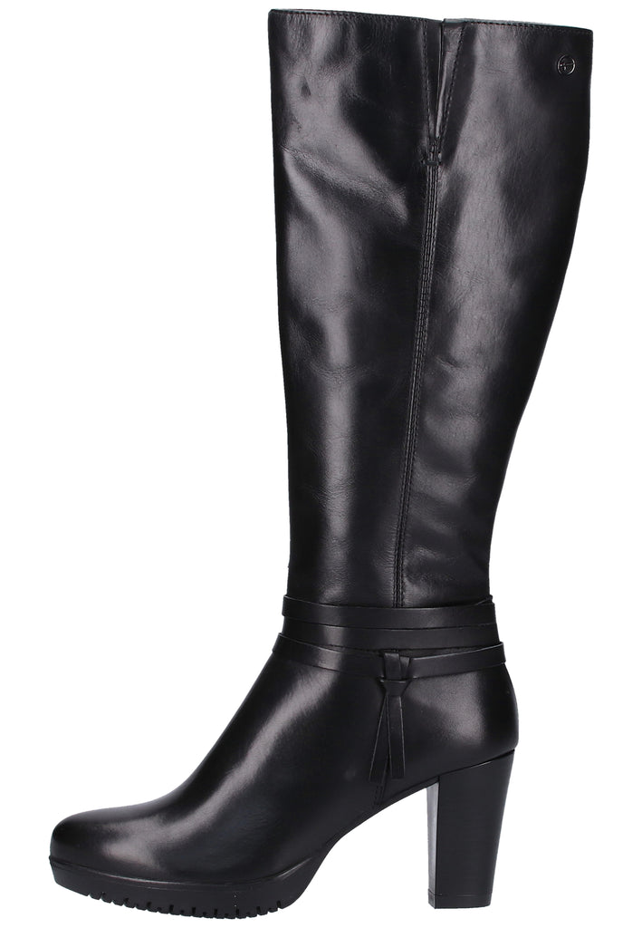 Tamaris Stiefel Leder Schwarz - surf4shoes