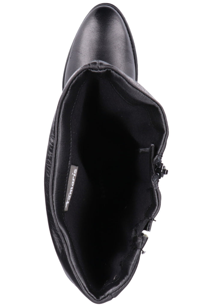 Tamaris Stiefel Leder Schwarz - surf4shoes