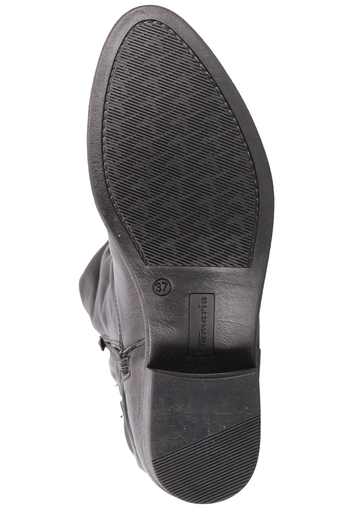 Tamaris Stiefel Leder Schwarz - surf4shoes