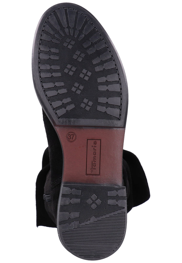 Tamaris Stiefel Veloursleder Schwarz Warmfutter - surf4shoes