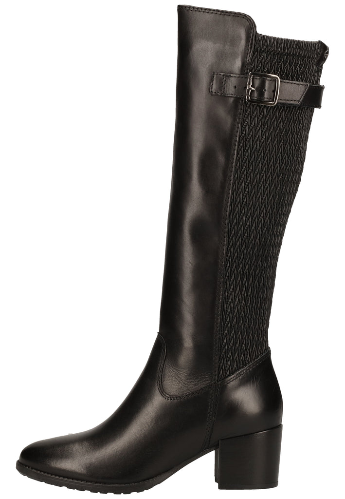 Tamaris Stiefel Leder/Synthetik Schwarz - surf4shoes