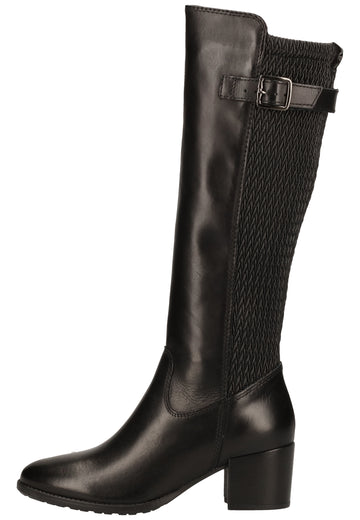 Tamaris Stiefel Leder/Synthetik Schwarz - surf4shoes