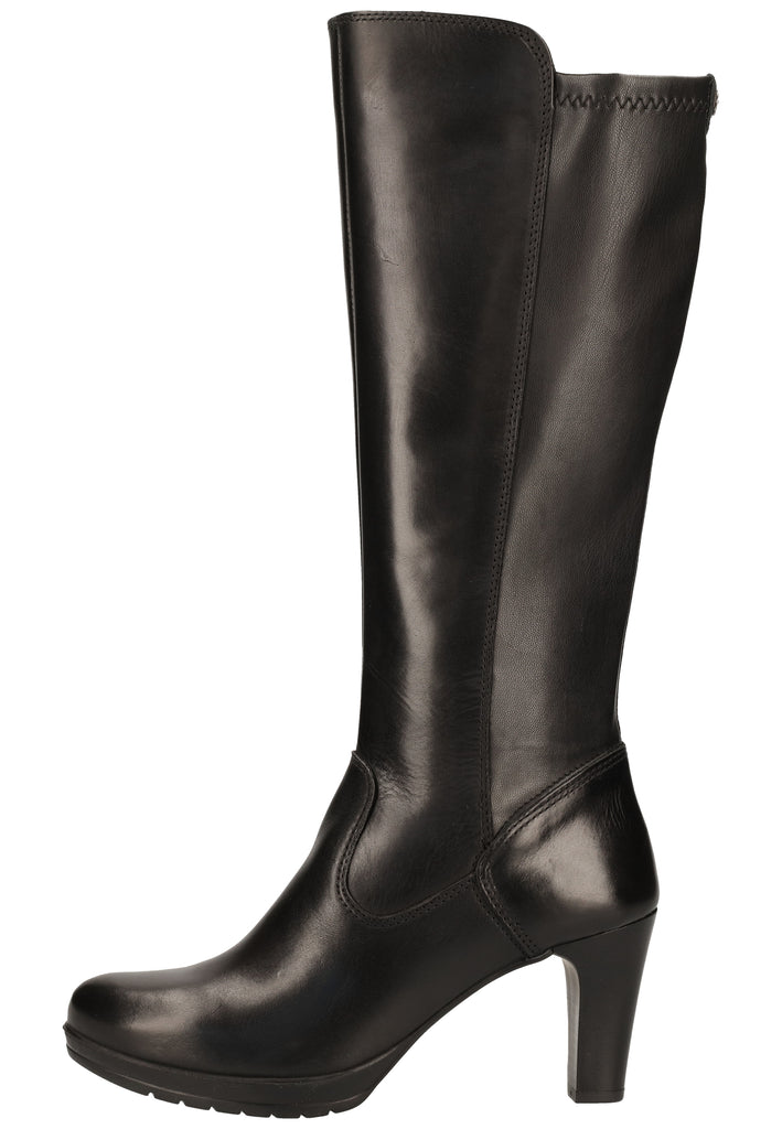 Tamaris Stiefel Leder/Synthetik Schwarz - surf4shoes