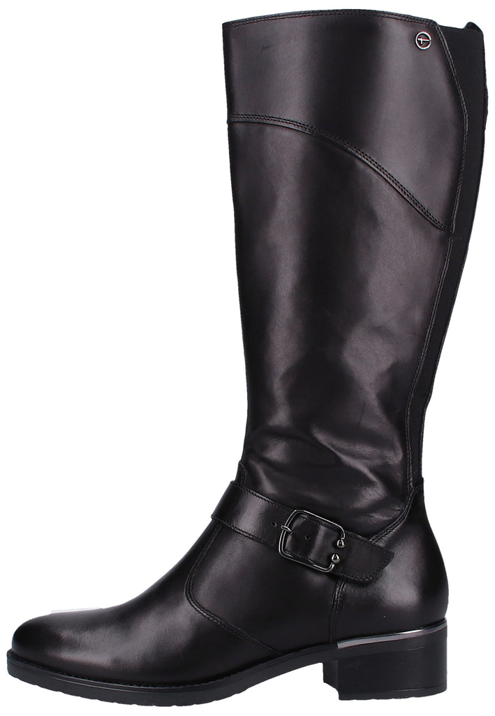 Tamaris Stiefel Leder Schwarz - surf4shoes