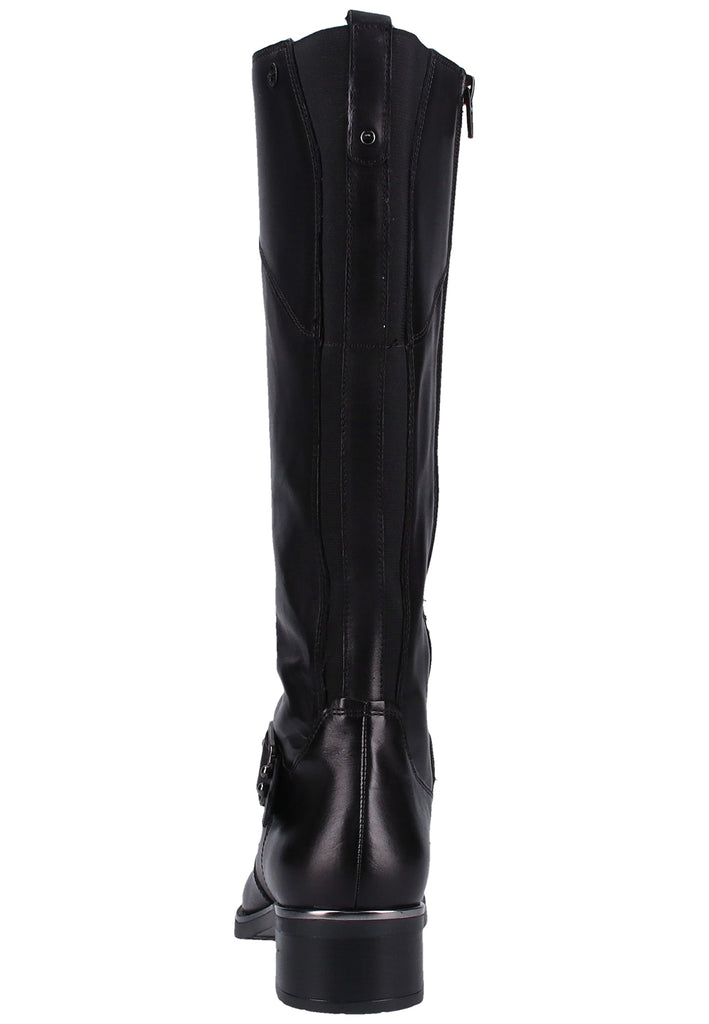 Tamaris Stiefel Leder Schwarz - surf4shoes