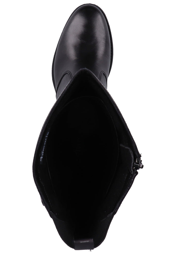 Tamaris Stiefel Leder Schwarz - surf4shoes