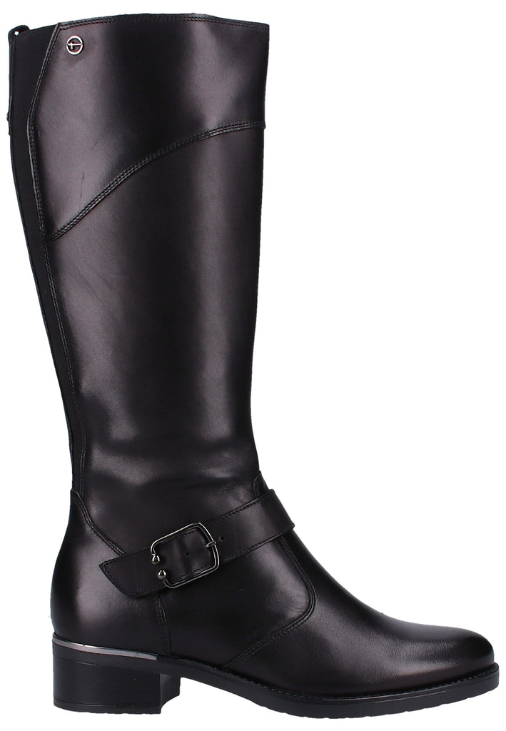 Tamaris Stiefel Leder Schwarz - surf4shoes