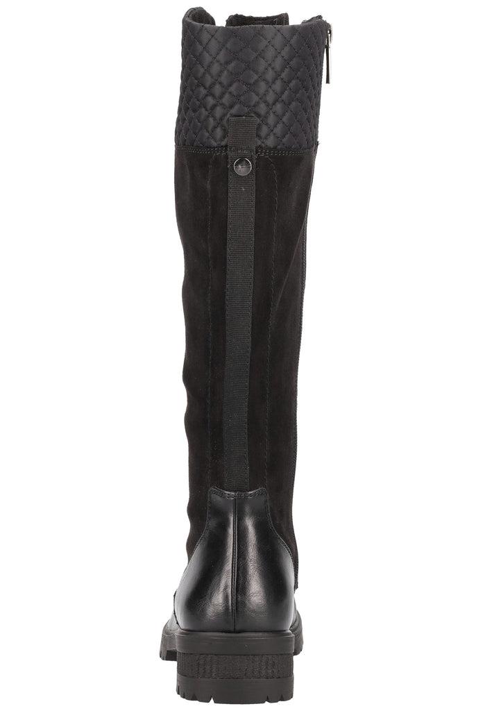 Tamaris Stiefel Lederimitat Schwarz - surf4shoes