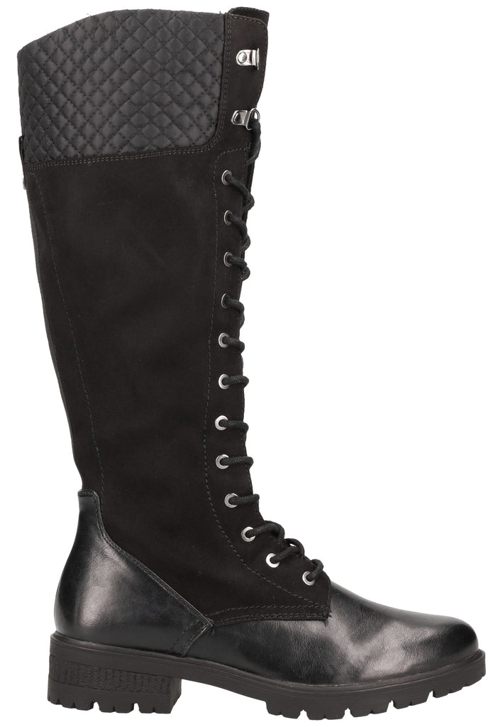 Tamaris Stiefel Lederimitat Schwarz - surf4shoes