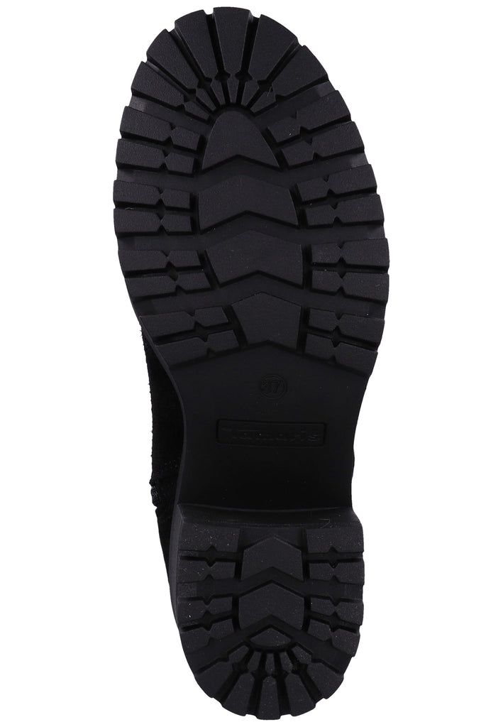 Tamaris Stiefel Veloursleder Schwarz - surf4shoes