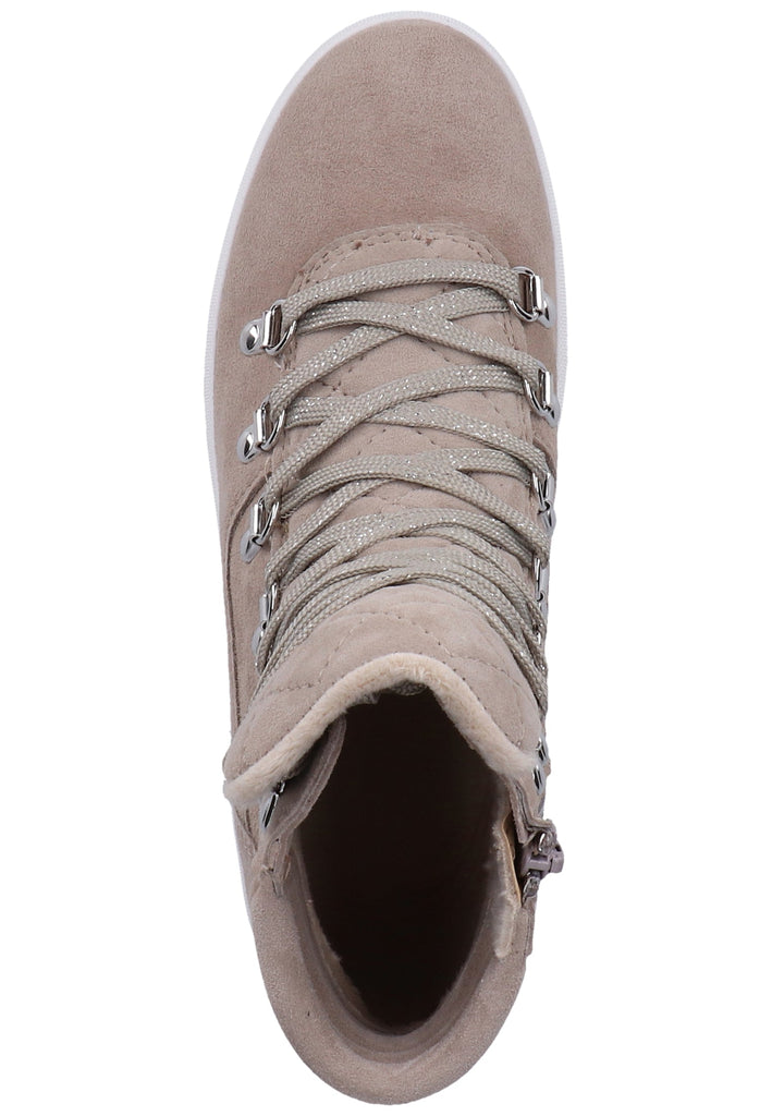 Tamaris Stiefelette Veloursleder Hellgrau - surf4shoes