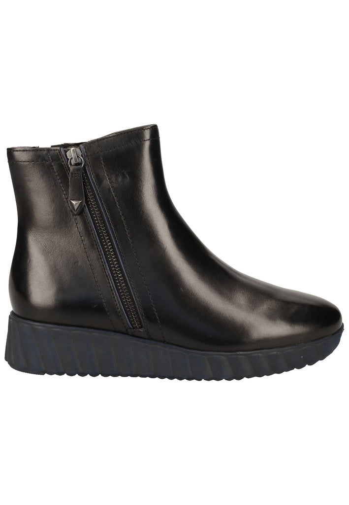 Tamaris Stiefelette Leder Schwarz/Blau Warmfutter - surf4shoes