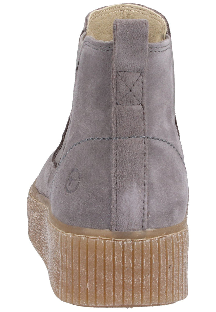 Tamaris Stiefelette Veloursleder Hellgrau - surf4shoes