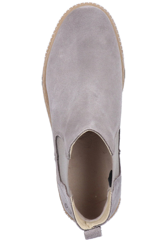 Tamaris Stiefelette Veloursleder Hellgrau - surf4shoes