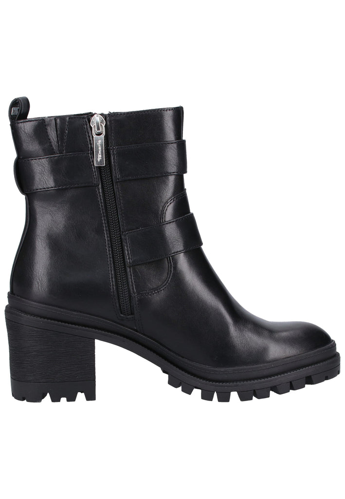 Tamaris Stiefelette Leder/Synthetik Schwarz - surf4shoes