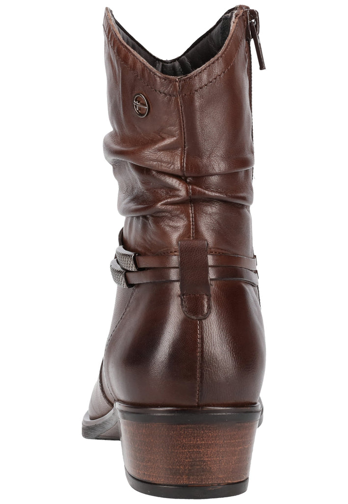 Tamaris Stiefelette Leder Cafe - surf4shoes