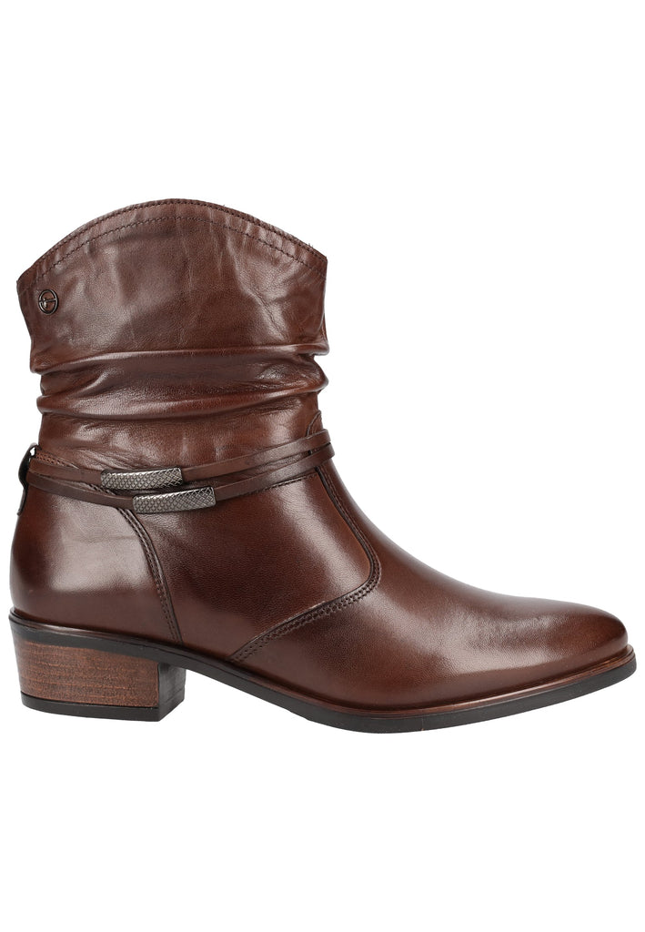 Tamaris Stiefelette Leder Cafe - surf4shoes