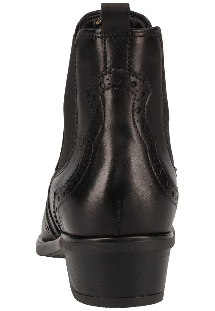 Tamaris Stiefelette Leder Schwarz - surf4shoes