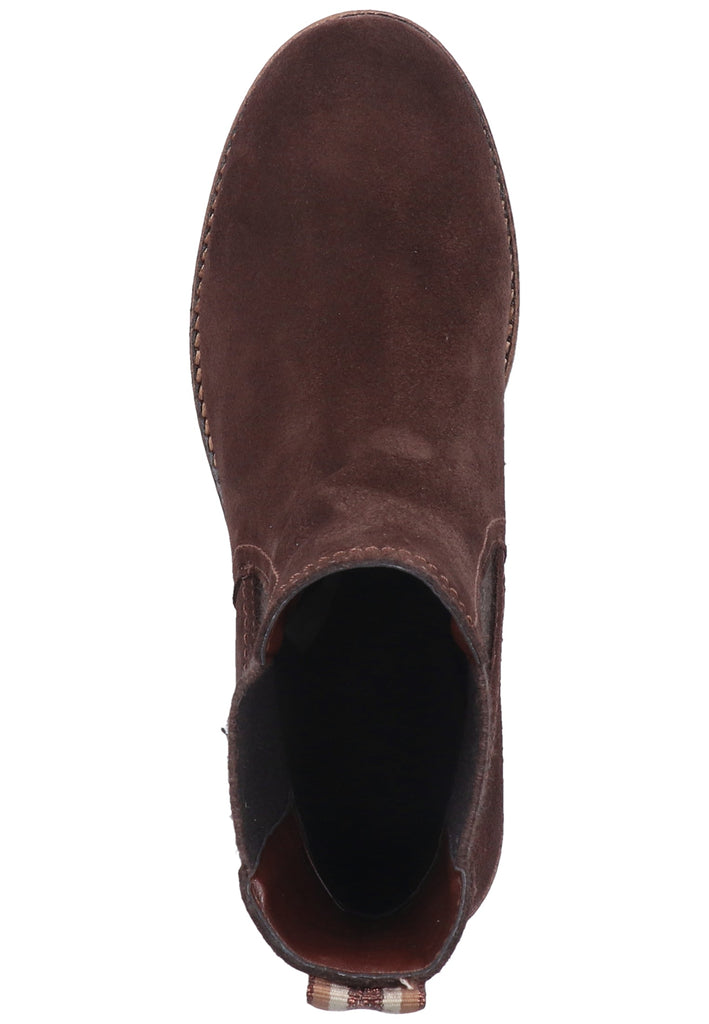 Tamaris Stiefelette Veloursleder Mocca - surf4shoes