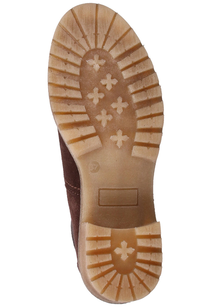 Tamaris Stiefelette Veloursleder Mocca - surf4shoes