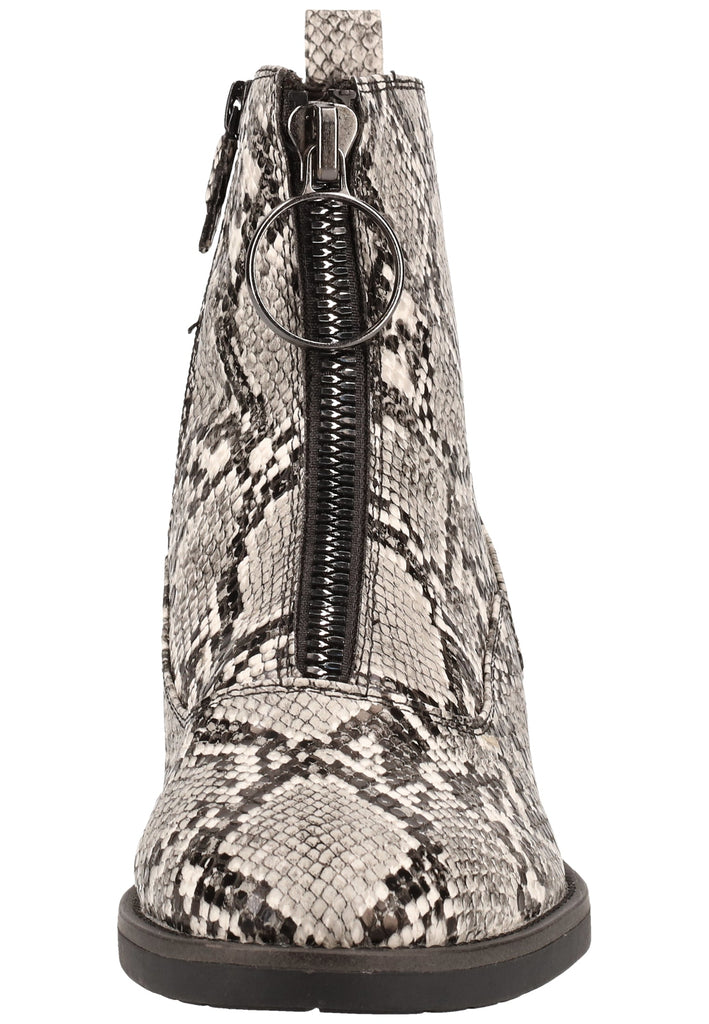 Tamaris Stiefelette Lederimitat Grau Warmfutter - surf4shoes