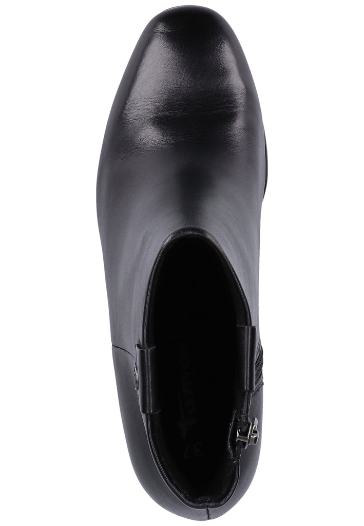 Tamaris Stiefelette Leder Schwarz - surf4shoes