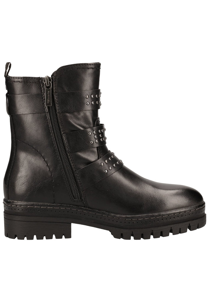 Tamaris Stiefel Leder/Synthetik Schwarz - surf4shoes