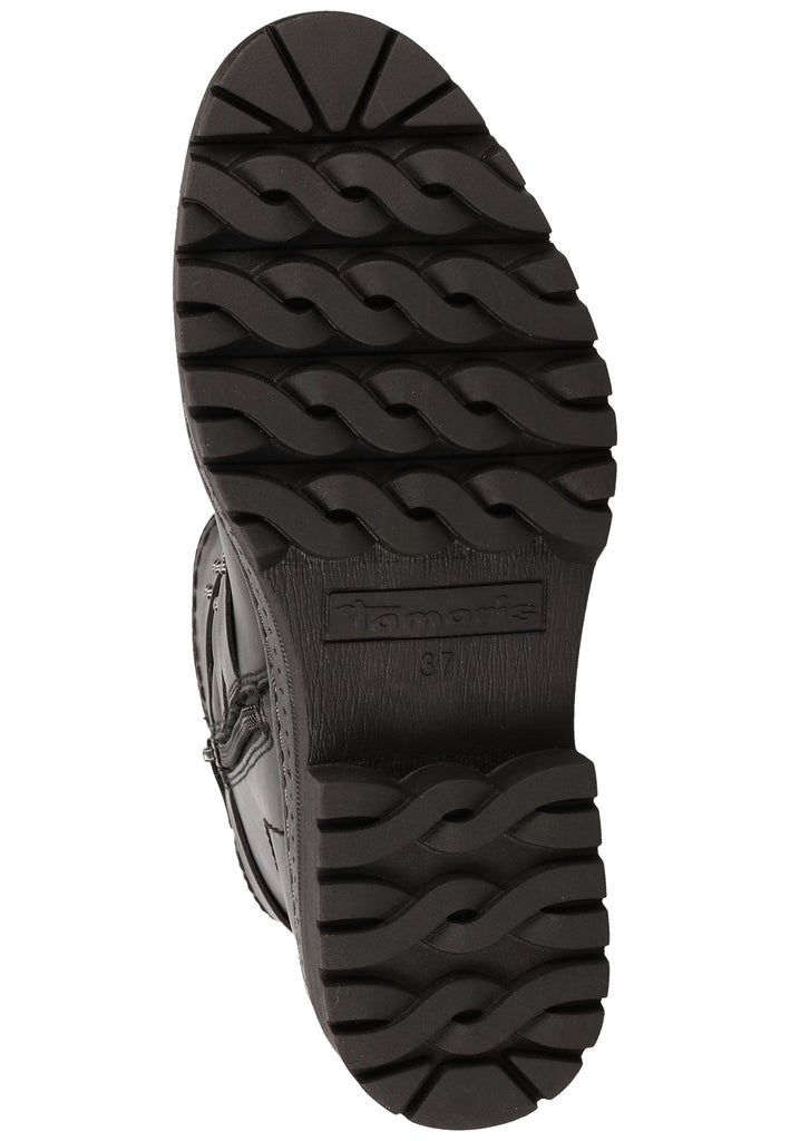 Tamaris Stiefel Leder/Synthetik Schwarz - surf4shoes