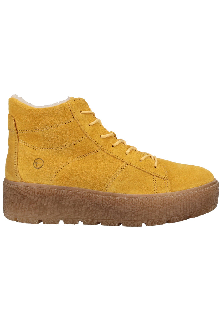 Tamaris Stiefelette Veloursleder Gelb Warmfutter - surf4shoes