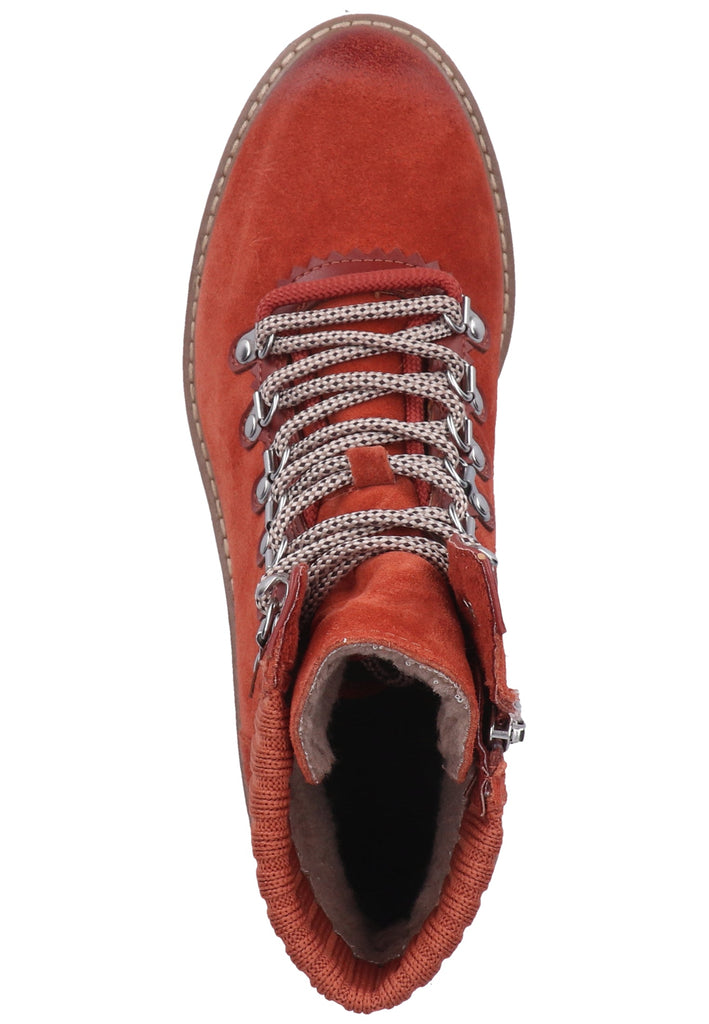 Tamaris Stiefelette Leder/Textil Braun - surf4shoes