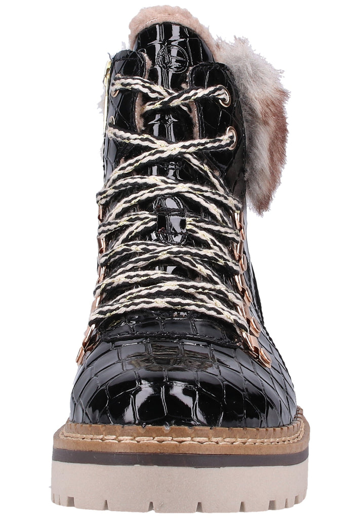 Tamaris Stiefelette Lederimitat/Textil Schwarz - surf4shoes